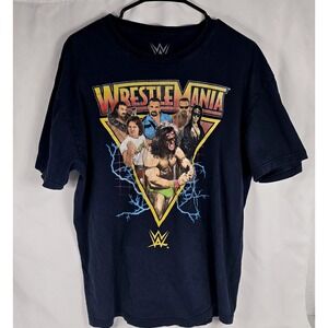 WWE WrestleMania Graphic T Shirt Wrestling Legends XL Menswear 90s Retro Classic